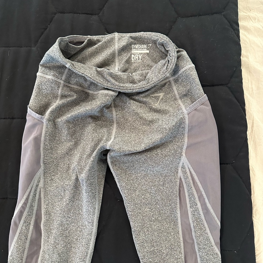 Gymshark Heather Gray mesh Leggings